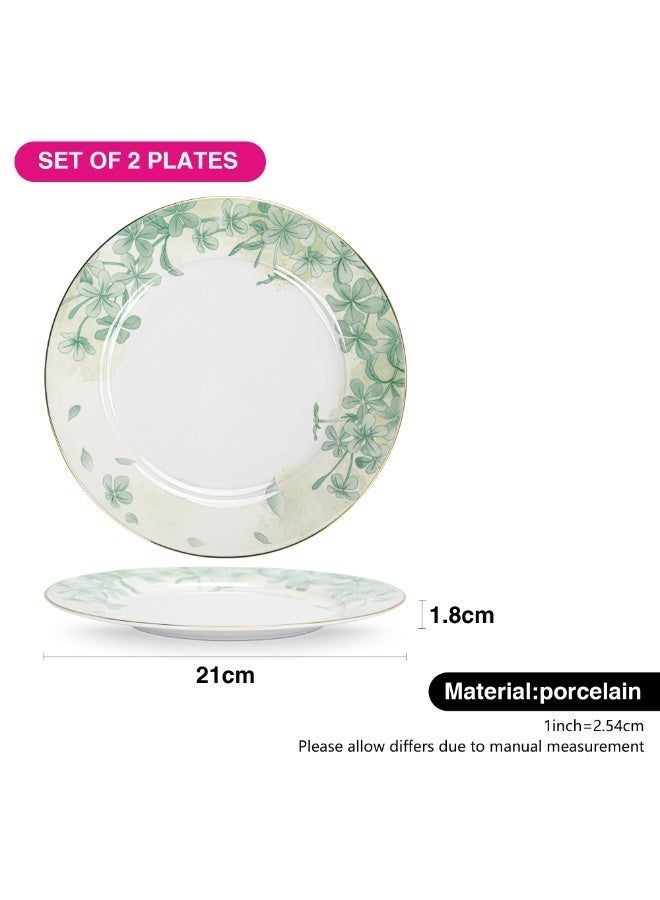 Fissman 2-Piece Plates Summer Glint 21cm (Fine Bone China) - Image 4
